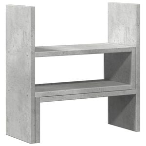 vidaXL betonsz&uuml;rke szerelt fa &aacute;ll&iacute;that&oacute; &iacute;r&oacute;asztal-szervező 40x17x41 cm