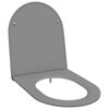 vidaXL WC &uuml;lőke Sz&uuml;rke 47 x 36 x 3,4 cm Duroplast