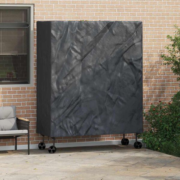 vidaXL Pingpong Asztal Bor&iacute;t&oacute; Egysz&iacute;nű Fekete 165 x 70 x 185 cm sz&ouml;vet