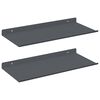 vidaXL Lebegő polc Falra szerelhető 2 db Antracit 40 x 18 x 2,5 cm