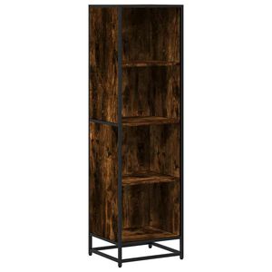 vidaXL f&uuml;st&ouml;s t&ouml;lgy sz&iacute;nű szerelt fa k&ouml;nyvszekr&eacute;ny 40x35x139 cm
