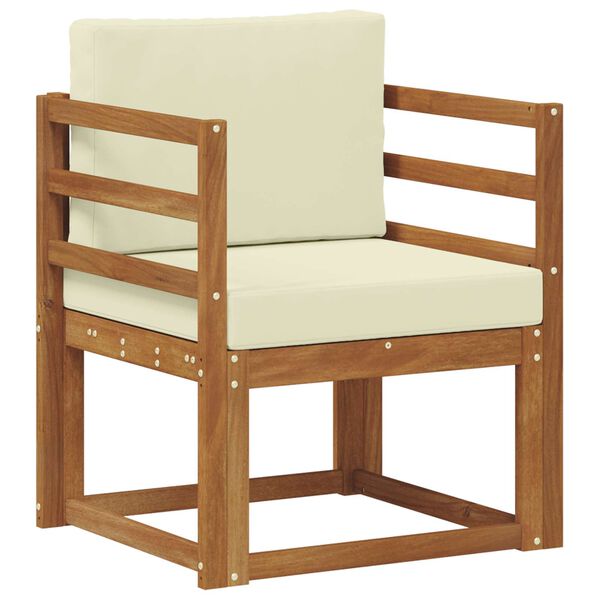 vidaXL K&uuml;lt&eacute;ri kanap&eacute; szett T&ouml;m&ouml;r ak&aacute;cfa &eacute;s poli&eacute;szter Term&eacute;szetes