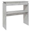 vidaXL betonsz&uuml;rke szerelt fa t&aacute;lal&oacute;asztal 80 x 30 x 80 cm