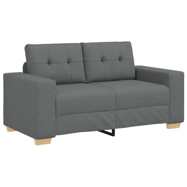 vidaXL Kanap&eacute; 3 pcs S&ouml;t&eacute;tsz&uuml;rke 221 x 80 x 80 cm L&aacute;bbal kevert anyag