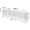 vidaXL horganyozott ac&eacute;l gabion magas&aacute;gy&aacute;s 450 x 90 x 100 cm