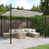 vidaXL kr&eacute;msz&iacute;nű pergola beh&uacute;zhat&oacute; tetővel 295 x 292 x 230 cm