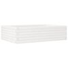 vidaXL fehér tömör fenyőfa kerti virágláda 90x60x23 cm