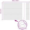 vidaXL Kerítésoszlop Szürke 50 x 1,6 m (36 mm háló) Acél és PVC