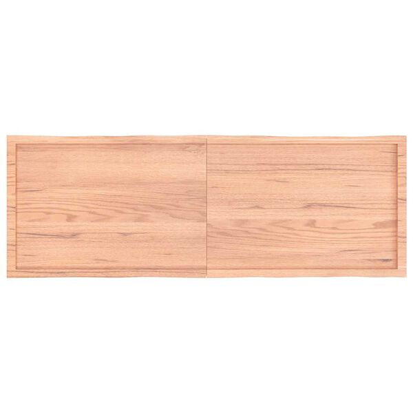 vidaXL vil&aacute;gosbarna kezelt t&ouml;m&ouml;r asztallap 180x60x(2-6) cm