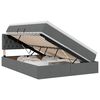 vidaXL LED t&aacute;rol&oacute;s &aacute;gy matraccal S&ouml;t&eacute;tsz&uuml;rke 140 x 200 cm Sz&ouml;vet