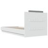 vidaXL fehér szerelt fa ágykeret fejtámlával 90 x 200 cm