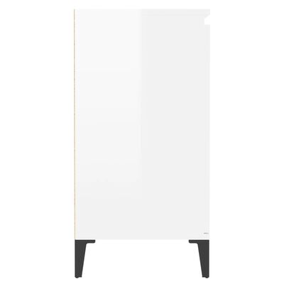 vidaXL magasfényű fehér forgácslap tálalószekrény 60 x 35 x 70 cm