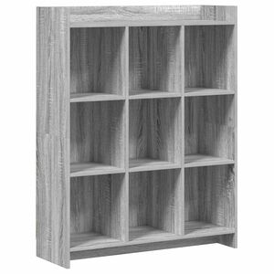 vidaXL K&ouml;nyvszekr&eacute;ny Sz&uuml;rke Sonoma 87,5 x 30 x 111 cm Szerelt Fa
