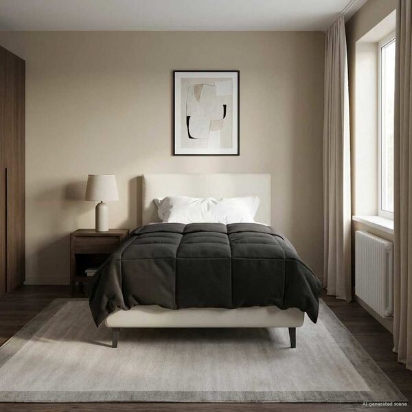 vidaXL Teljes &eacute;ves takar&oacute; S&ouml;v&eacute;nyes Antracit 135 x 220 cm Mikrosz&aacute;l