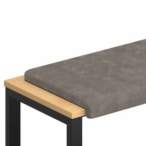 vidaXL Padp&aacute;rna Műbőr Sz&uuml;rke M&eacute;ret: 35 cm m&eacute;ly