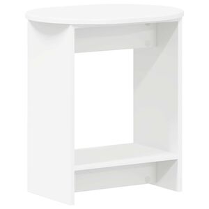 vidaXL Oldal asztal Feh&eacute;r 50 x 39,5 x 55 cm Szerelt Fa