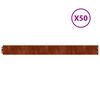 vidaXL Fűszeg&eacute;lyez&eacute;s 50 pcs 10 x 103 cm Időj&aacute;r&aacute;s&aacute;ll&oacute; Ac&eacute;l Rozsd&aacute;s