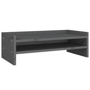vidaXL sz&uuml;rke t&ouml;m&ouml;r fenyőfa monitor&aacute;llv&aacute;ny 50x24x16 cm