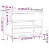 vidaXL barna t&ouml;lgy sz&iacute;nű szerelt fa cipősszekr&eacute;ny 70x36x60 cm