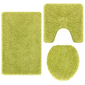 vidaXL Cs&uacute;sz&aacute;smentes f&uuml;rdőszőnyeg k&eacute;szlet 3 pcs Z&ouml;ld PP