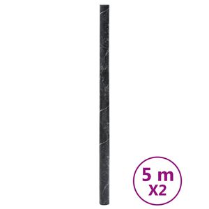 vidaXL &ouml;ntapad&oacute;s m&aacute;rv&aacute;nyfekete PVC b&uacute;tormatric&aacute;k 90 x 500 cm