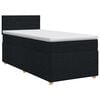 vidaXL Boxspring &aacute;gy matraccal fejt&aacute;ml&aacute;val Fekete 80 x 200 cm Sz&ouml;vet