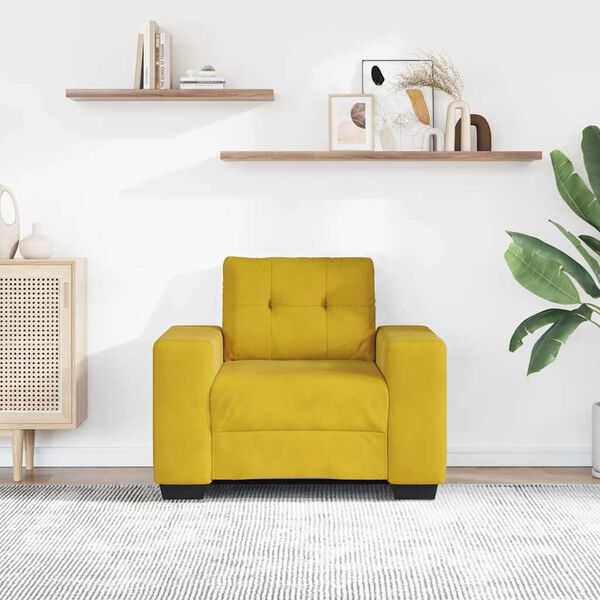 vidaXL s&aacute;rga b&aacute;rsony kanap&eacute;fotel 100x78x80 cm