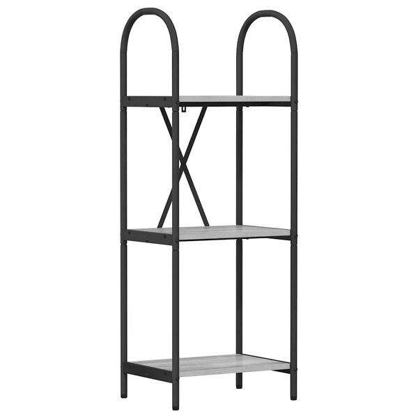 vidaXL K&ouml;nyvespolc Sz&uuml;rke Sonoma 40 x 30 x 109 cm Faanyag