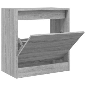 vidaXL sz&uuml;rke sonoma sz&iacute;nű szerelt fa cipőszekr&eacute;ny 60 x 34 x 63,5 cm