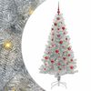 vidaXL Kar&aacute;csonyfa 150 LED-del &aacute;llv&aacute;nnyal Ez&uuml;st 150 cm PET