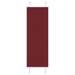 vidaXL pliszírozott redőny Bordeaux piros 40x100 cm szövetszélesség