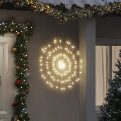 vidaXL karácsonyi meleg fehér csillagfény 140 db LED 17 cm