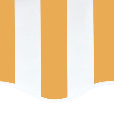 vidaXL sárga és fehér csere napellenző ponyva 5 x 3,5 m