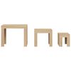 vidaXL 3 db sonoma színű szerelt fa egymásba tolható dohányzóasztal
