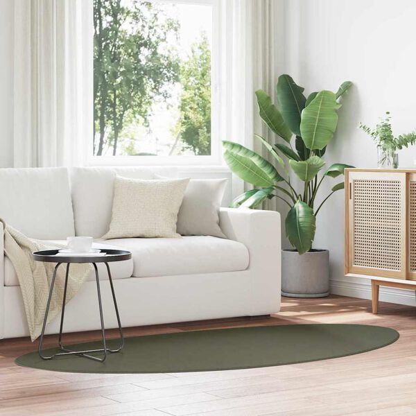 vidaXL Ter&uuml;letszőnyegek HUARTE Erdőz&ouml;ld 100 x 200 cm Poli&eacute;szter