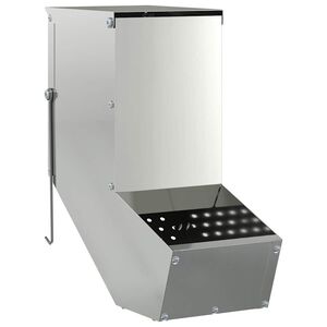 vidaXL Ny&uacute;l Etető Ez&uuml;st 12,5 x 26 x 28,5 cm Horganyzott ac&eacute;l