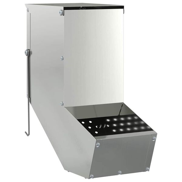 vidaXL Ny&uacute;l Etető Ez&uuml;st 12,5 x 26 x 28,5 cm Horganyzott ac&eacute;l