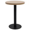vidaXL vil&aacute;gosbarna MDF bisztr&oacute;asztal 60 cm