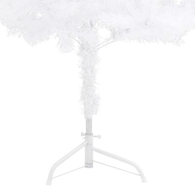 vidaXL fehér PVC sarok műkarácsonyfa LED-ekkel és gömbszettel 180 cm