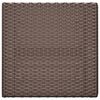 vidaXL barna összecsukható polyrattan bisztróasztal 55 x 54 x 71 cm