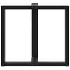 vidaXL 2 db fekete, T-alakú étkezőasztal láb 80x35x(72-73) cm acél étkezőasztal