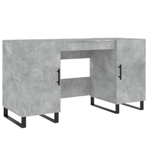 vidaXL betonsz&uuml;rke szerelt fa &iacute;r&oacute;asztal 140 x 50 x 75 cm