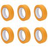 vidaXL Festő Maszkol&oacute; Szalagok 6 db S&aacute;rga 30mm x 50m Pap&iacute;r
