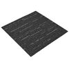 vidaXL Szőnyegcsempe Cs&iacute;kos Fekete 50 x 50 cm 20 pcs PP &eacute;s Bitumen
