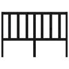 vidaXL fekete tömör fenyőfa ágyfejtámla 141 x 4 x 100 cm