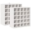 vidaXL Bor&aacute;gas 2 db Feh&eacute;r 56 x 25 x 56 cm T&ouml;m&ouml;r fenyőfa
