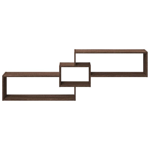 vidaXL barna t&ouml;lgy sz&iacute;nű szerelt fa fali szekr&eacute;ny 158 x 18 x 53 cm