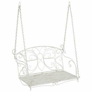 vidaXL Hinta Pad Ac&eacute;l 105,5 x 61 x 56 cm Antik feh&eacute;r