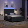 vidaXL LED Box Spring &Aacute;gy S&ouml;t&eacute;tsz&uuml;rke &eacute;s Feh&eacute;r 160 x 200 cm