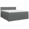 vidaXL Boxspring &aacute;gy matraccal S&ouml;t&eacute;tsz&uuml;rke 140 x 190 cm Sz&ouml;vet